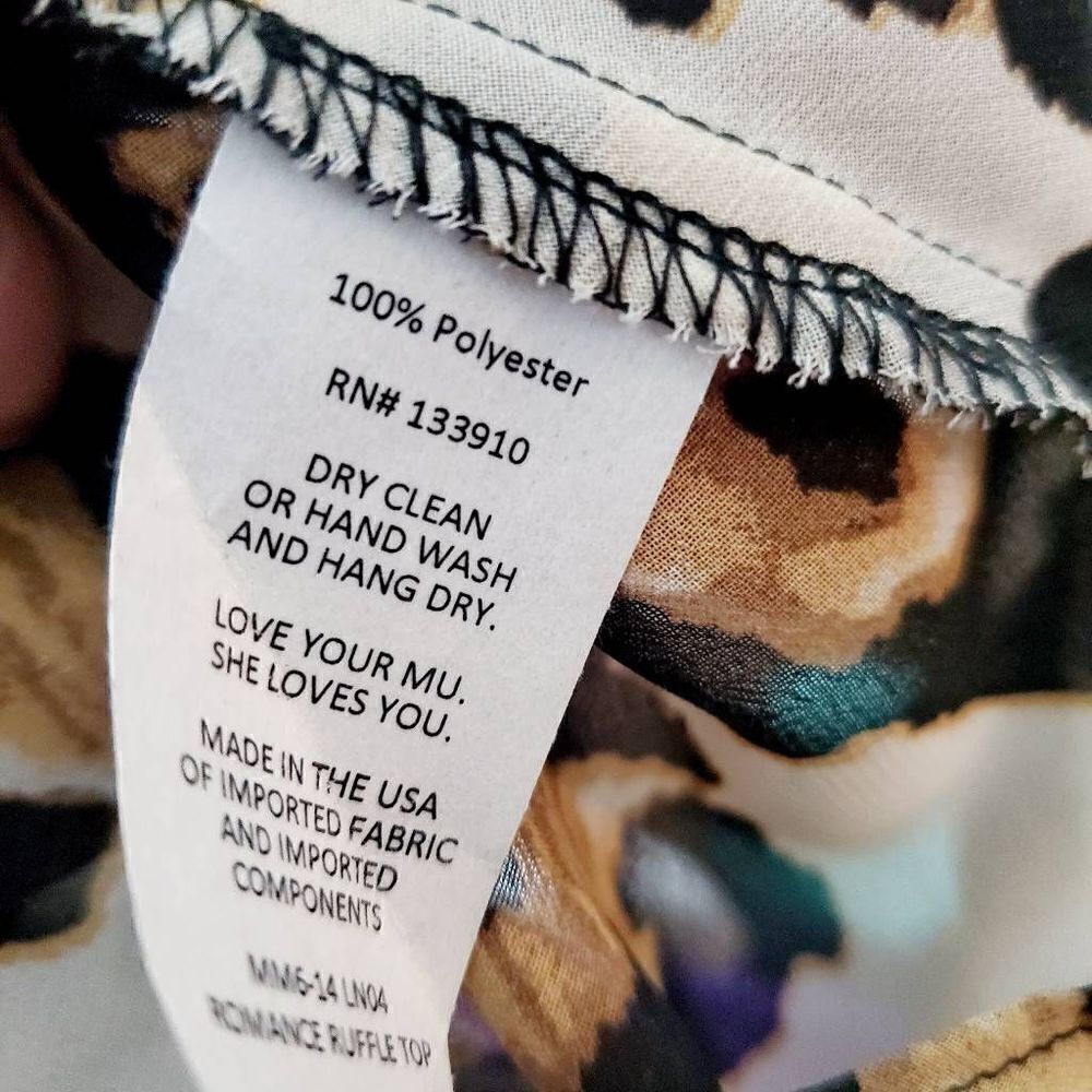 Shoe Me Your MuMu Animal Print Top Size X-Small - Picture 7 of 7